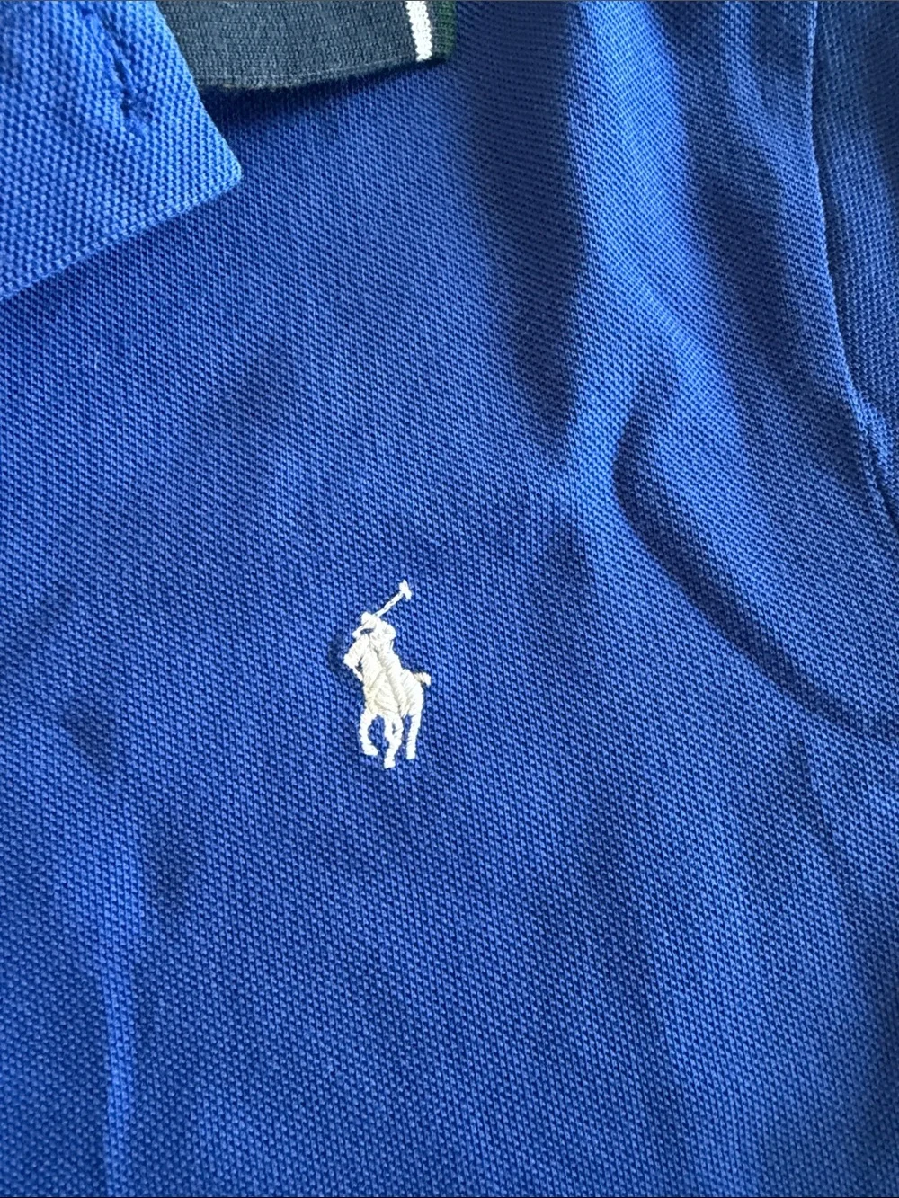 Polo by Ralph Lauren Royal Blue Short-Sleeve Polo with Contrast Trim